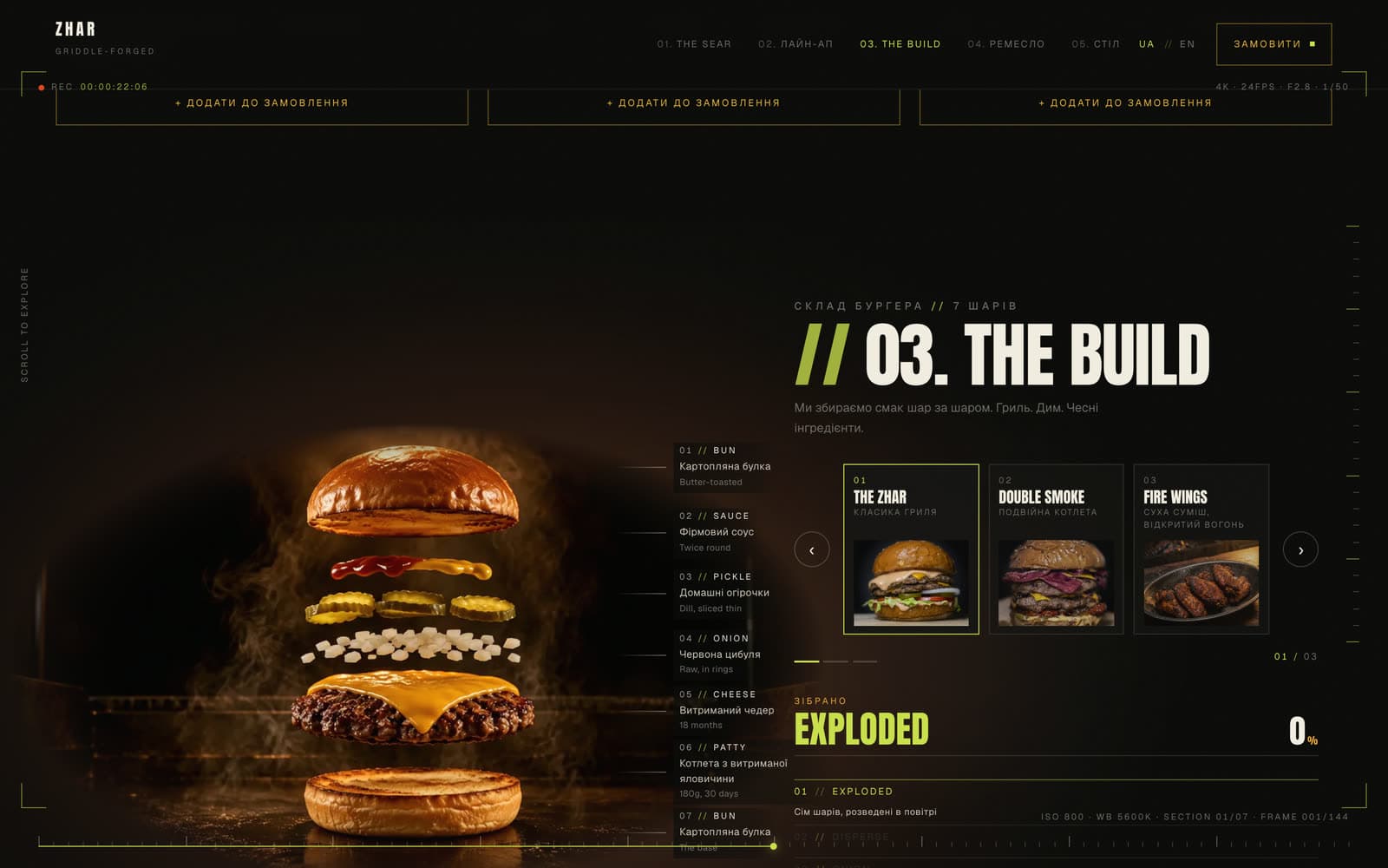 Zhar Burger build chapter